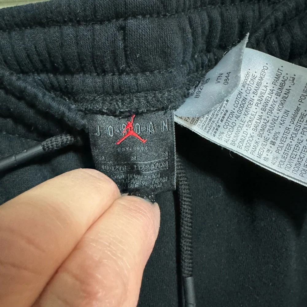 Jordan Black Sweatpants,‎ Size M